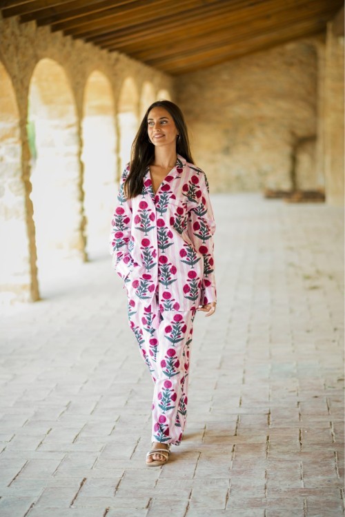 SET CAMISA Y PANTALON LARGO S-M-L-XL