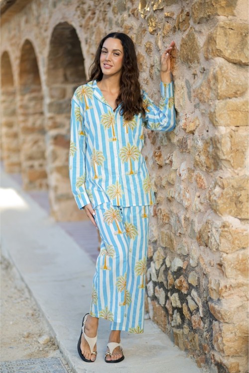 SET CAMISA Y PANTALON LARGO S-M-L-XL